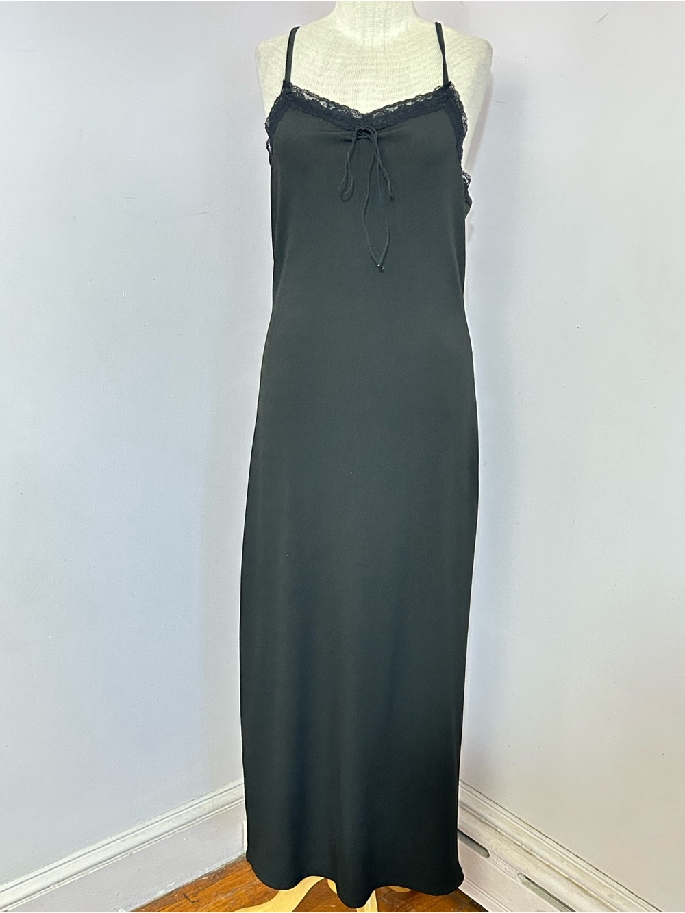 Shein Soft Stretch Lace Edge Maxi Dress L